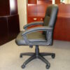 Black Leather Executive Chair - Image 2