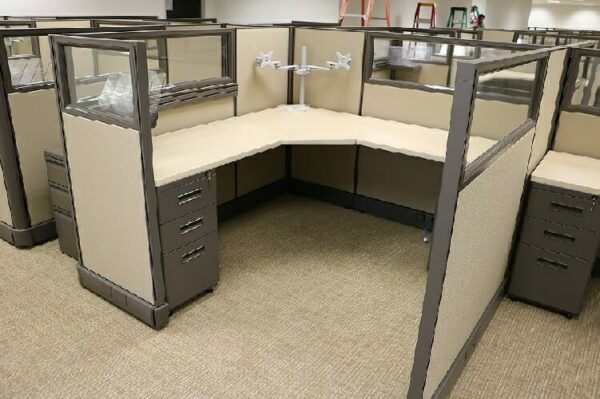 Cubicles Open Plan Reducing Space