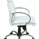deluxe mid-back executive leather chair