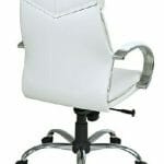 white leather chair
