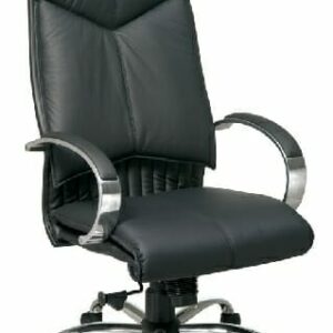 Deluxe High Back Executive Black Leather Chair #8200