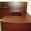 Laminate Desk Mahogany Finish - Image 3
