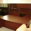 Laminate Desk Mahogany Finish - Image 2