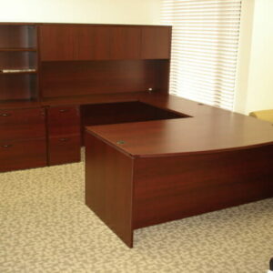 Laminate Desk Mahogany Finish
