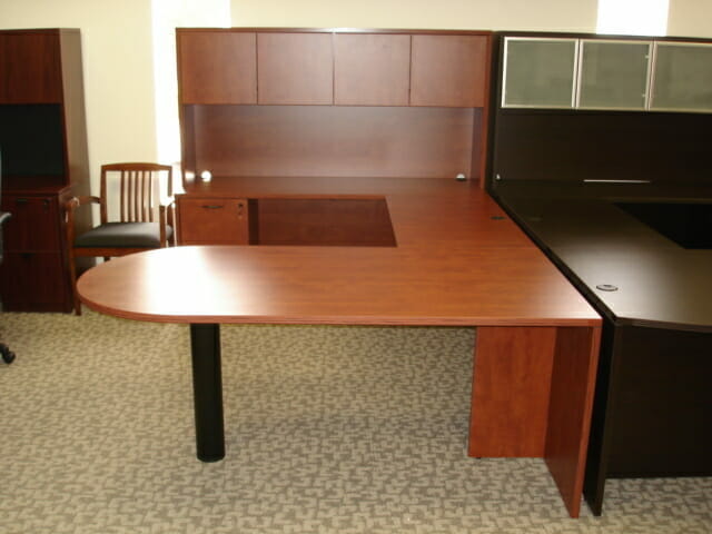 Laminate Desk Cherry Finish