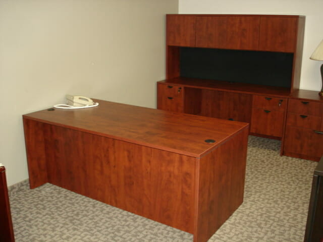 Laminate Desk Cherry Finish - Image 4