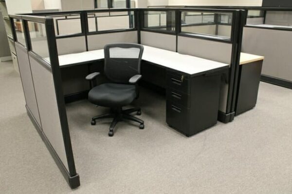 Herman Miller Office Cubicles with Glass
