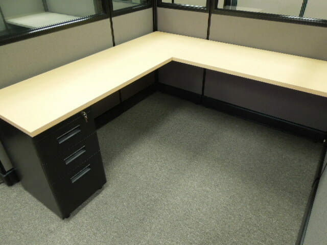 Herman Miller Used 6x6 Office Cubicles with Glass Stacker - Image 6