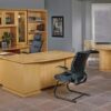 Madison Series Desk Set and Office Furniture- Maple Finish - Image 2