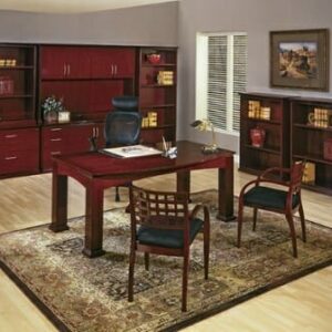 Madison Series Desk Set and Office Furniture- Mahogany Finish