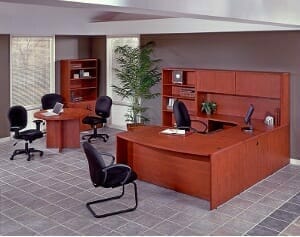 Nexus Series Laminate Office Furniture- Cherry Finish