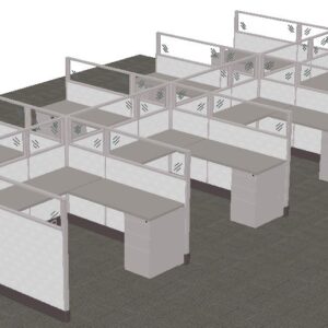 Stack Cubicles Office Cubicles with Glass Stacker | Cubicle Depot