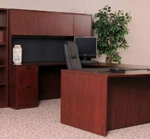 Ultra Laminate Series Office Furniture- Mahogany Finish