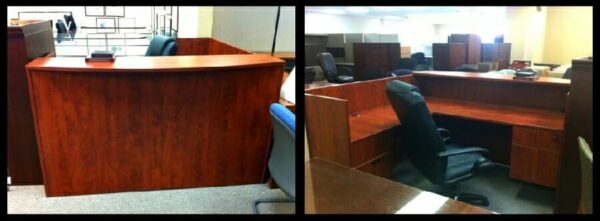 New Laminate L-Shaped Reception Station
